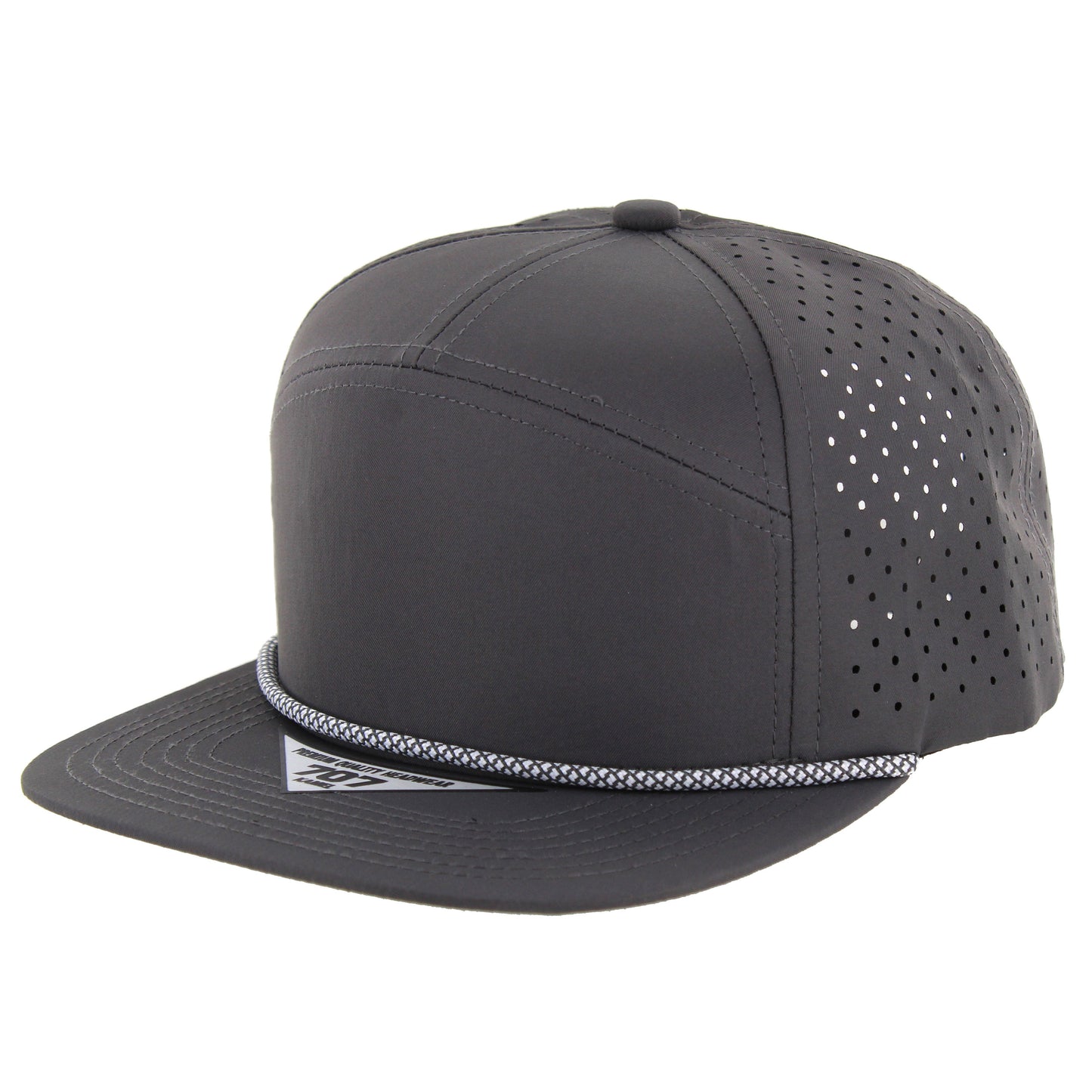 K707DPR - 7 PANEL PERFORATED ROPE CAP