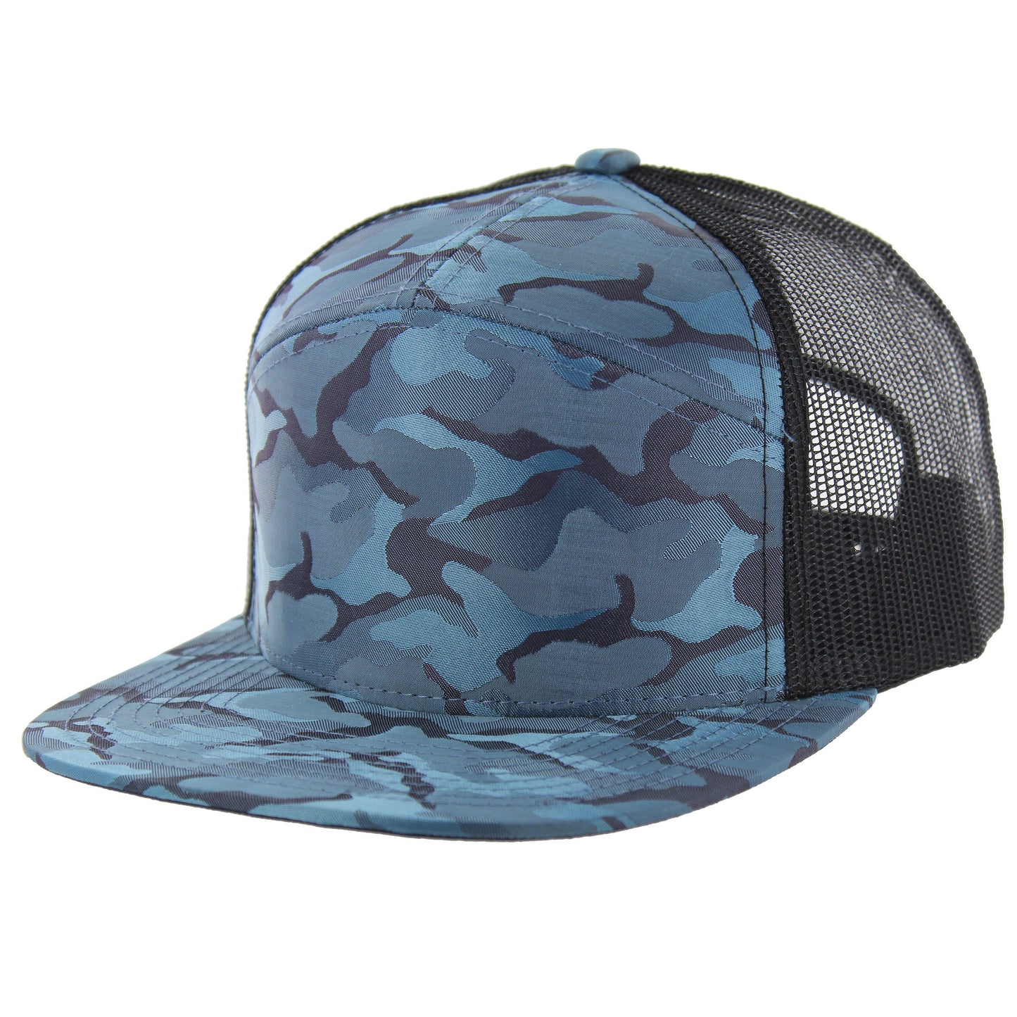K707NCT - 7 PANEL NYLON CAMO TRUCKER