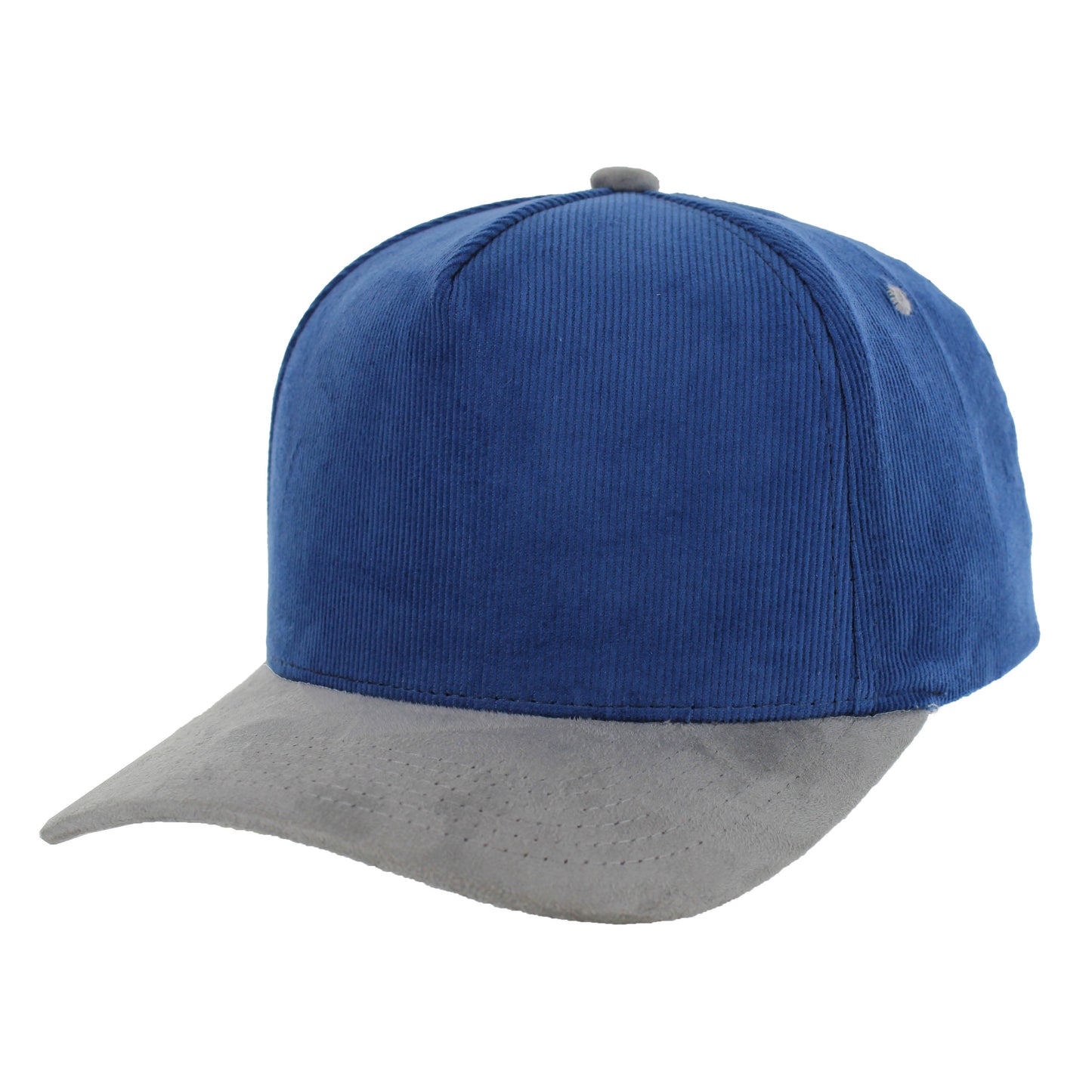 K804CS - 5 PANEL CORDUROY HAT WITH SUEDE VISOR CAP