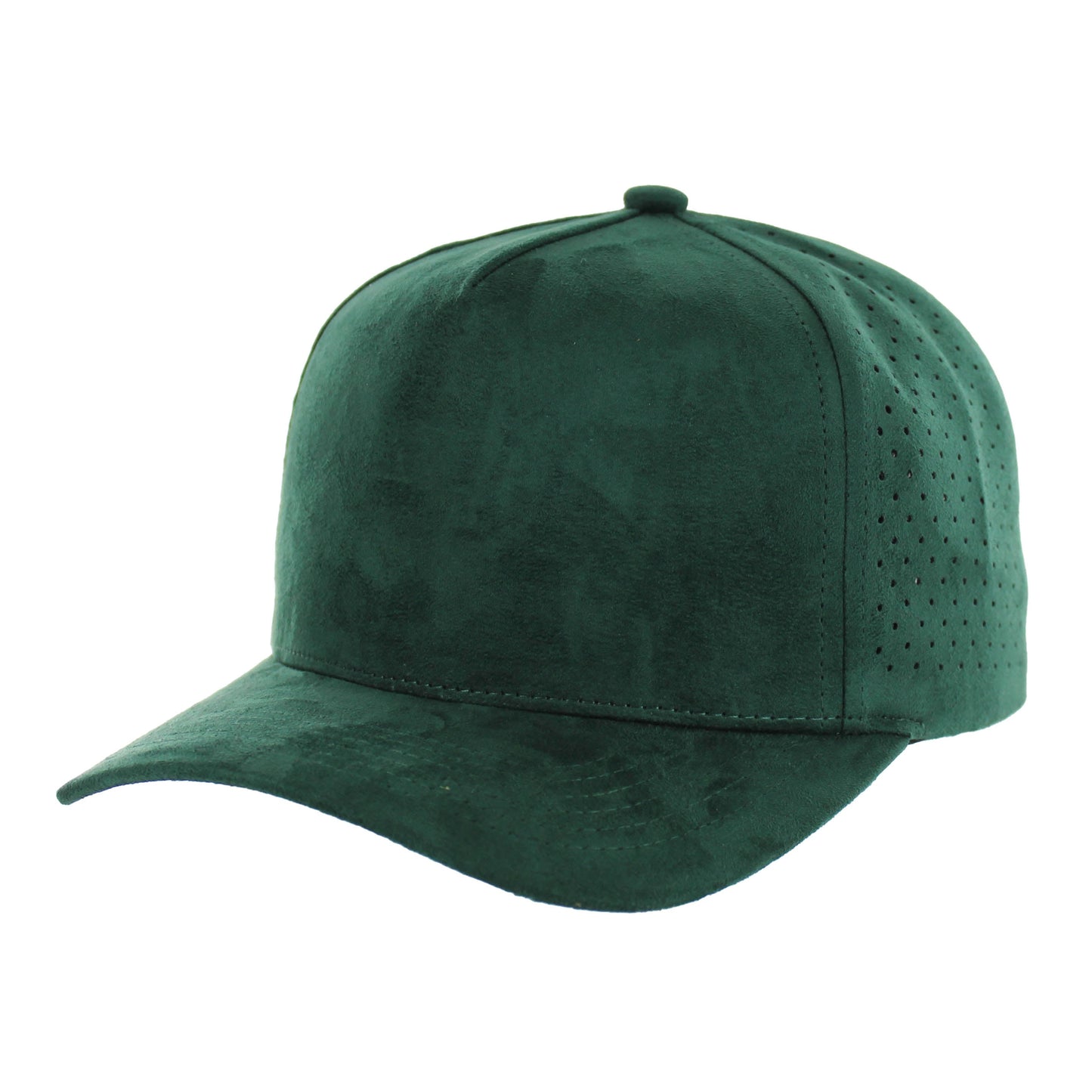 K804SDP - 5 PANEL SUEDE PERFORATED CAP