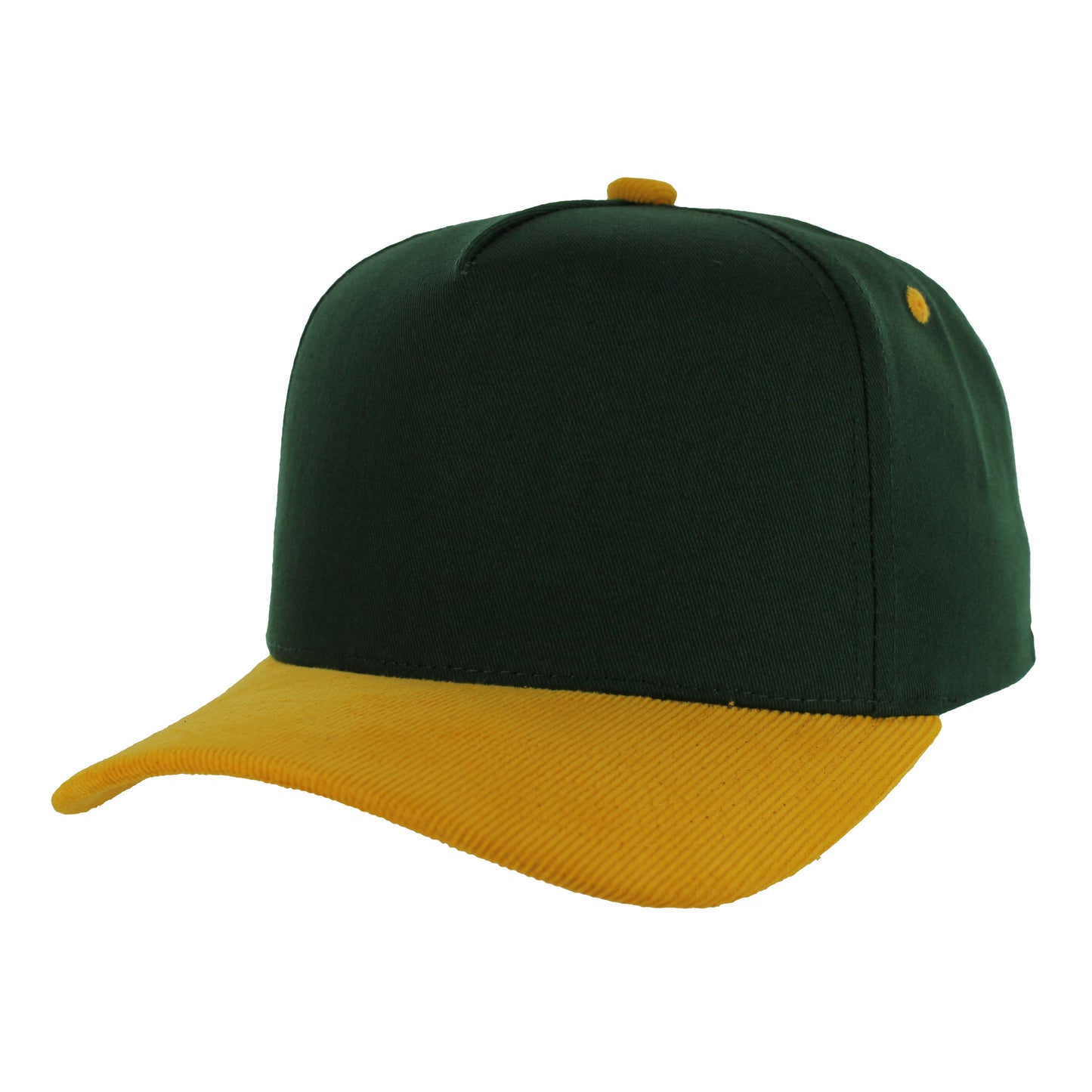 K804CC - 5 PANEL COTTON WITH CORDUROY VISOR CAP