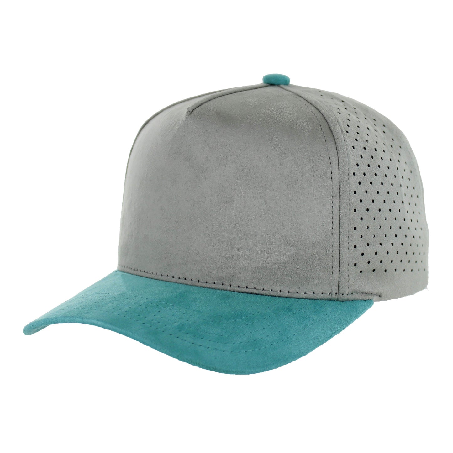 K804SDP - 5 PANEL SUEDE PERFORATED CAP