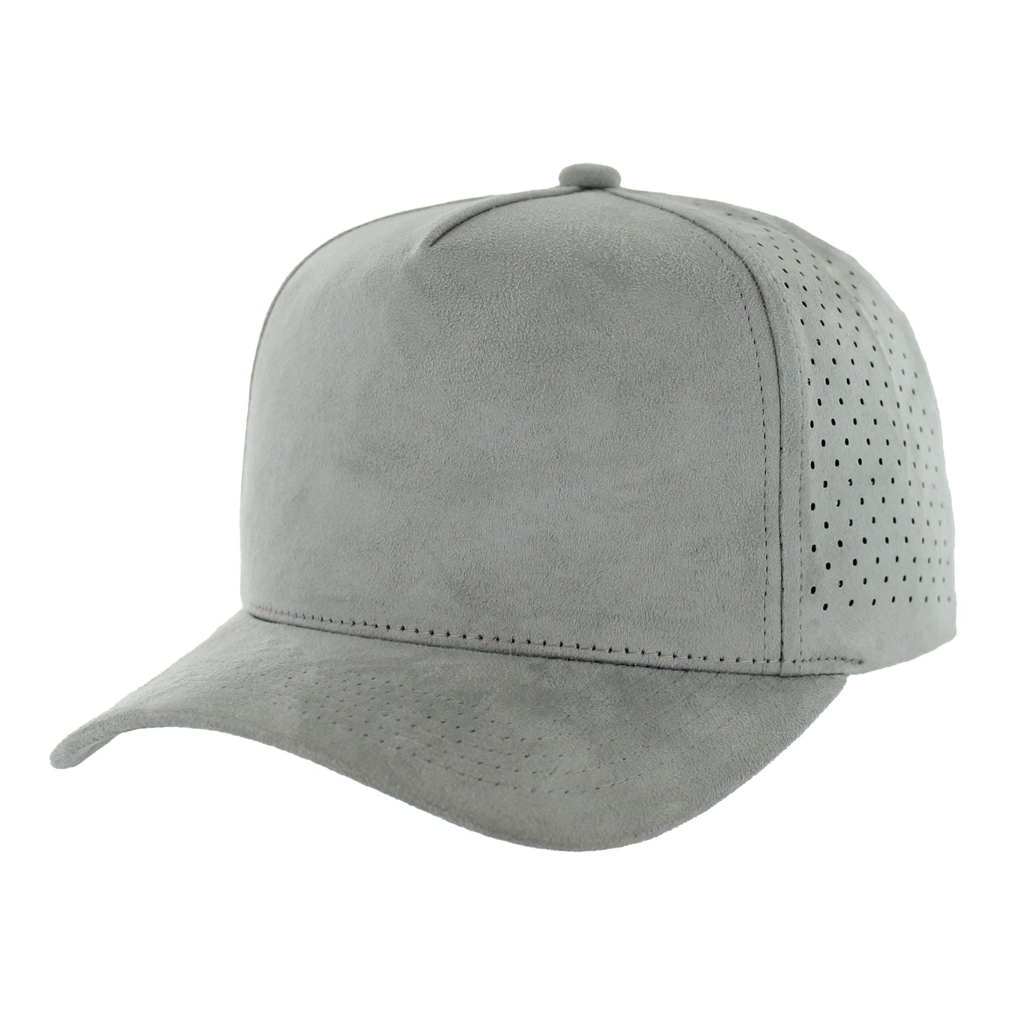 K804SDP - 5 PANEL SUEDE PERFORATED CAP