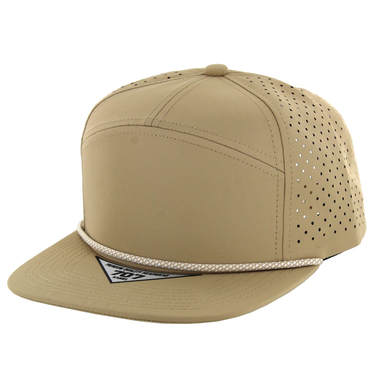 K707DPR - 7 PANEL PERFORATED ROPE CAP