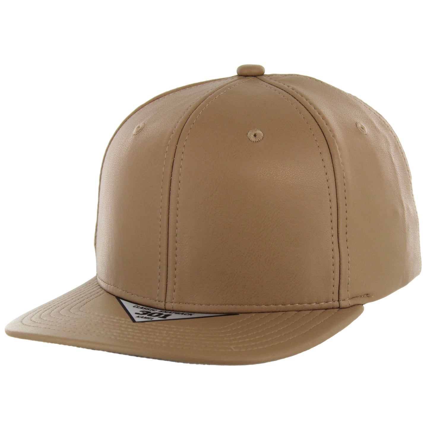 K301PU - 6 PANEL PU LEATHER CAP