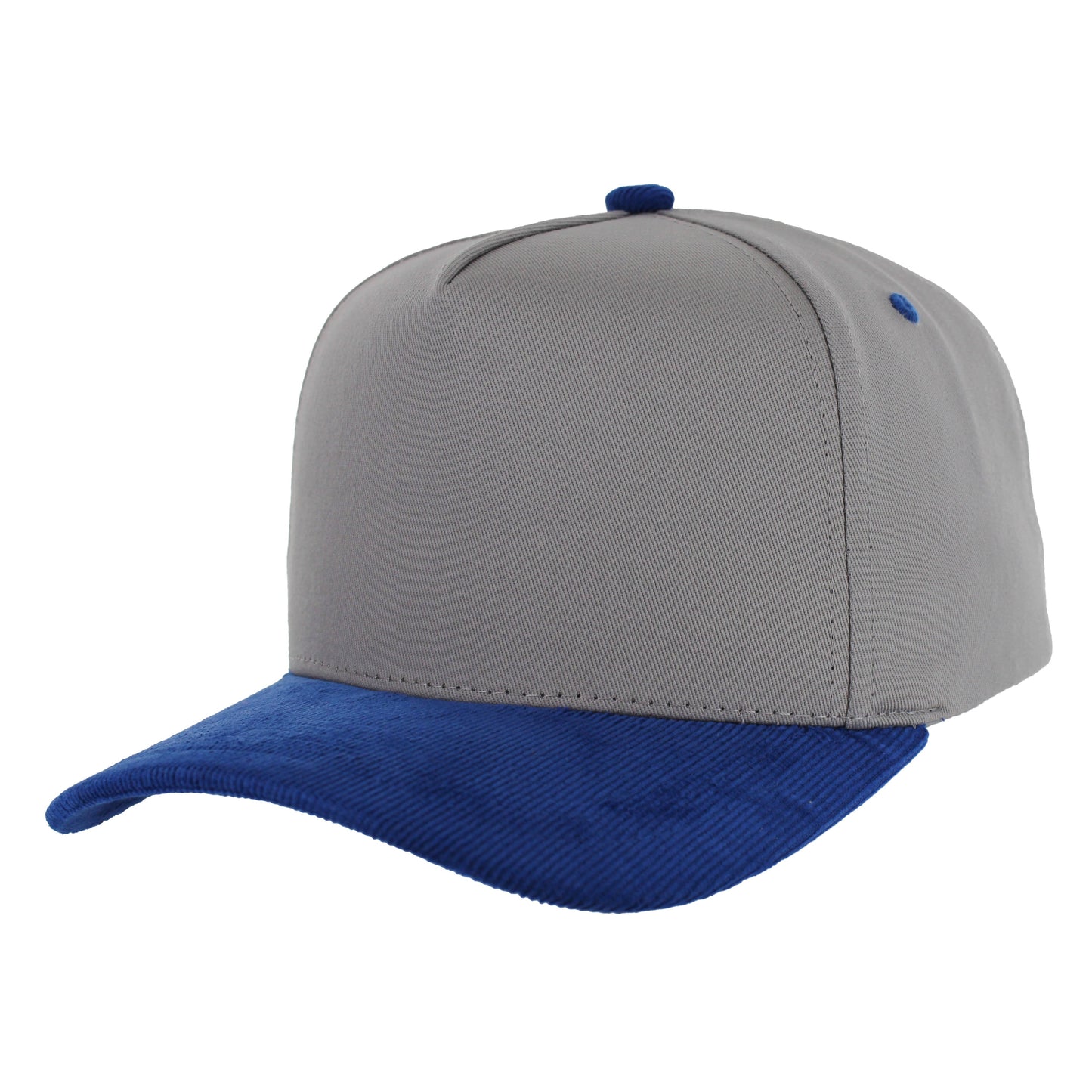 K804CC - 5 PANEL COTTON WITH CORDUROY VISOR CAP