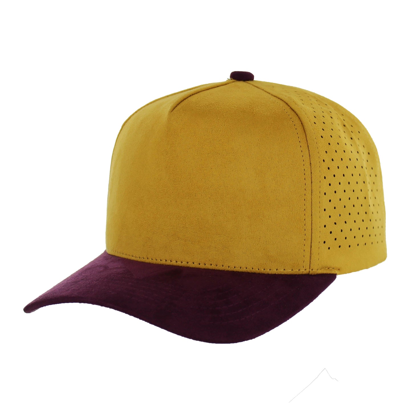 K804SDP - 5 PANEL SUEDE PERFORATED CAP