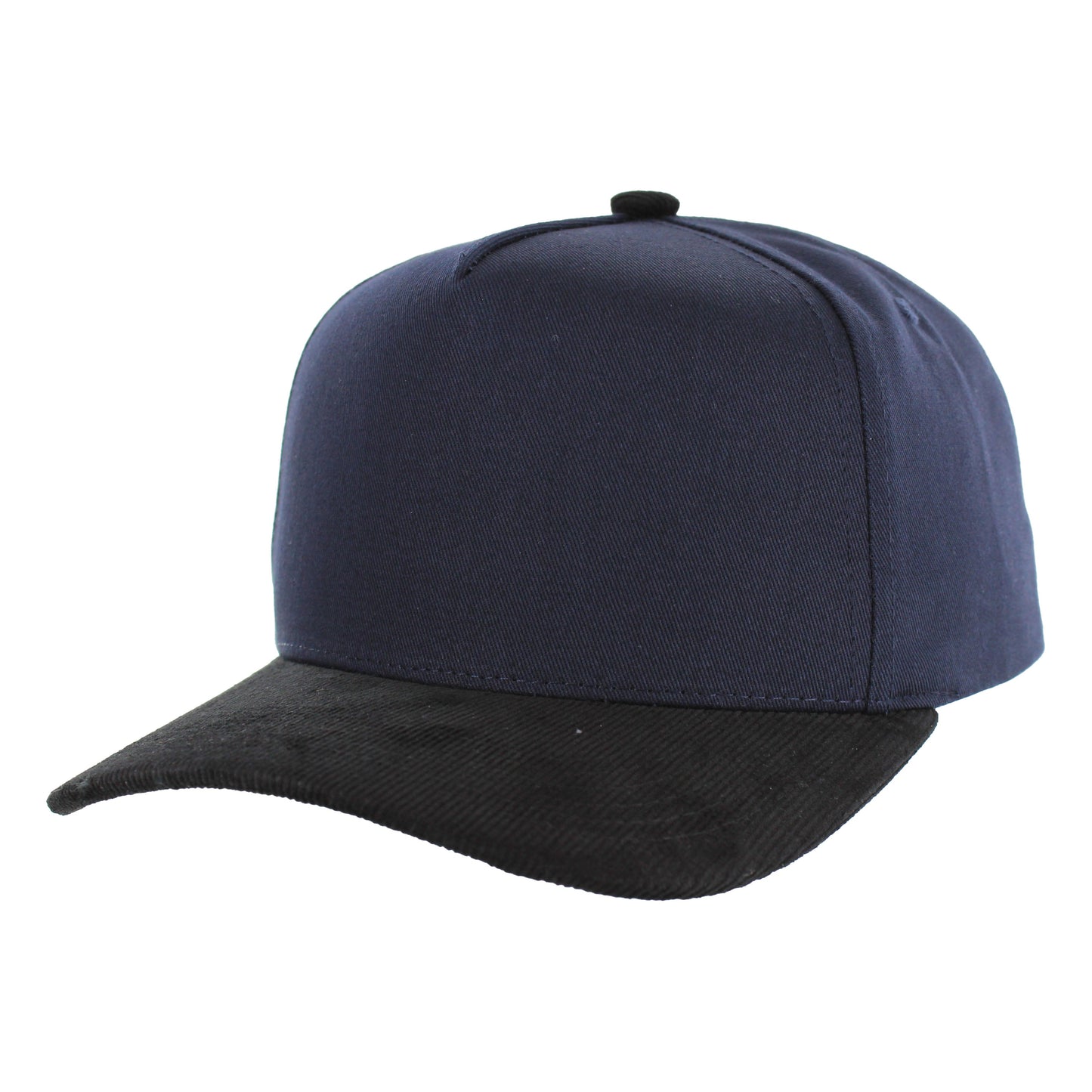 K804CC - 5 PANEL COTTON WITH CORDUROY VISOR CAP