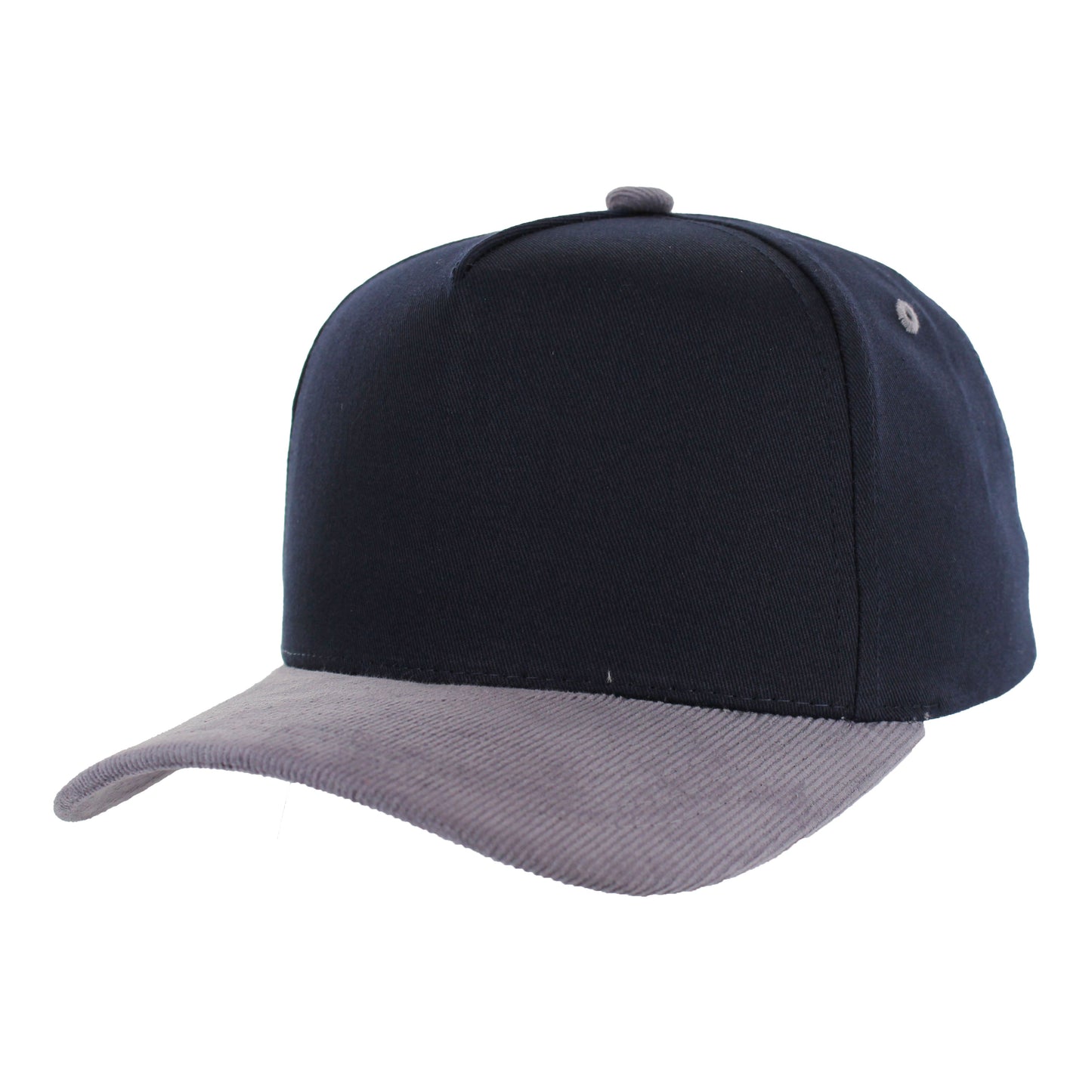 K804CC - 5 PANEL COTTON WITH CORDUROY VISOR CAP