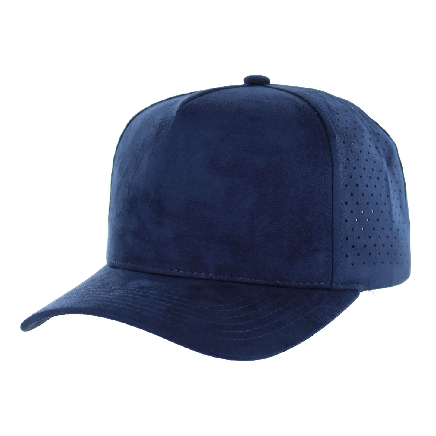 K804SDP - 5 PANEL SUEDE PERFORATED CAP
