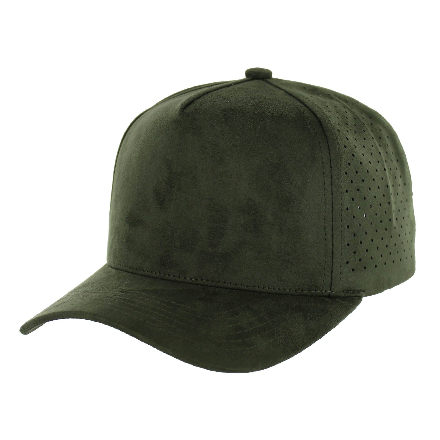 K804SDP - 5 PANEL SUEDE PERFORATED CAP