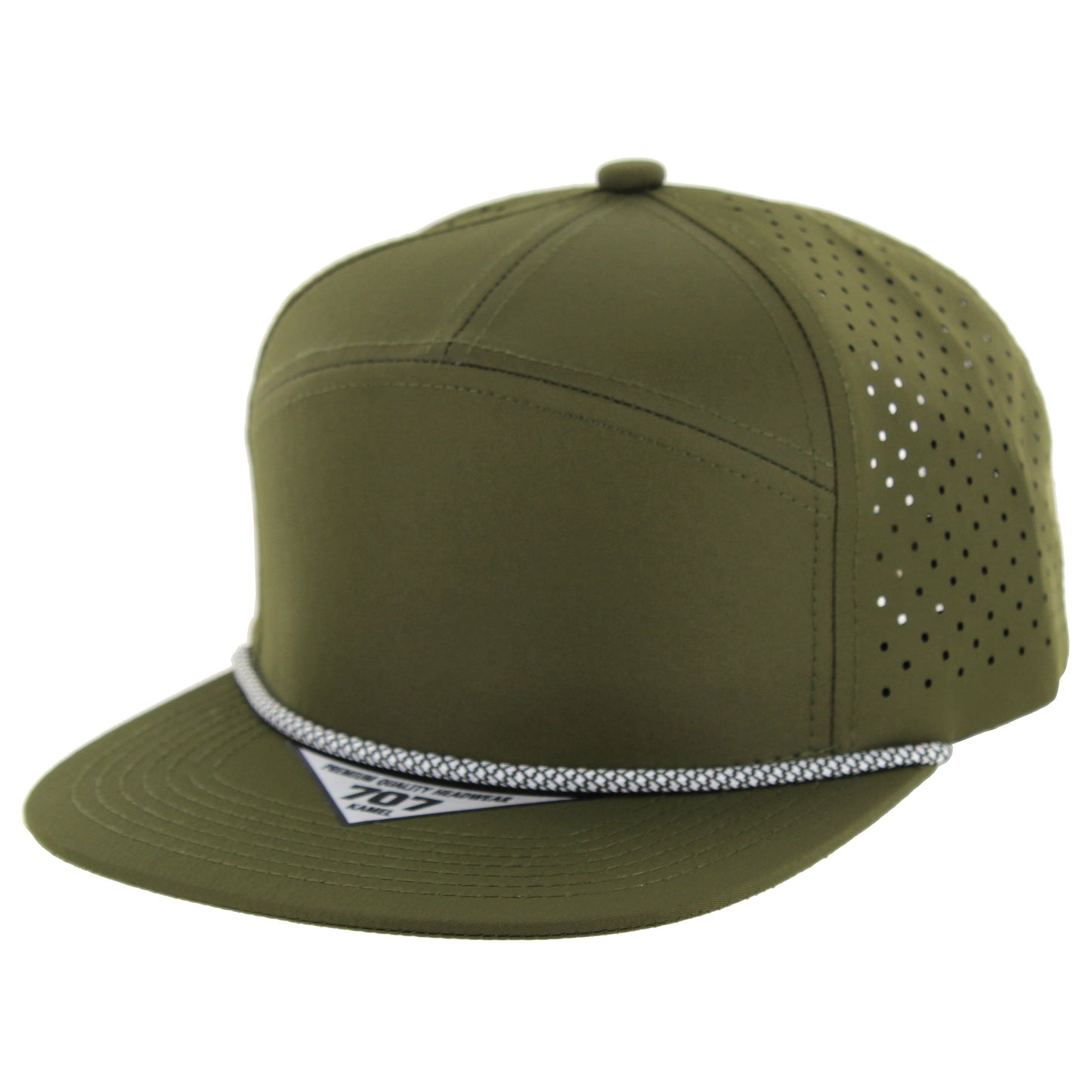 K707DPR - 7 PANEL PERFORATED ROPE CAP
