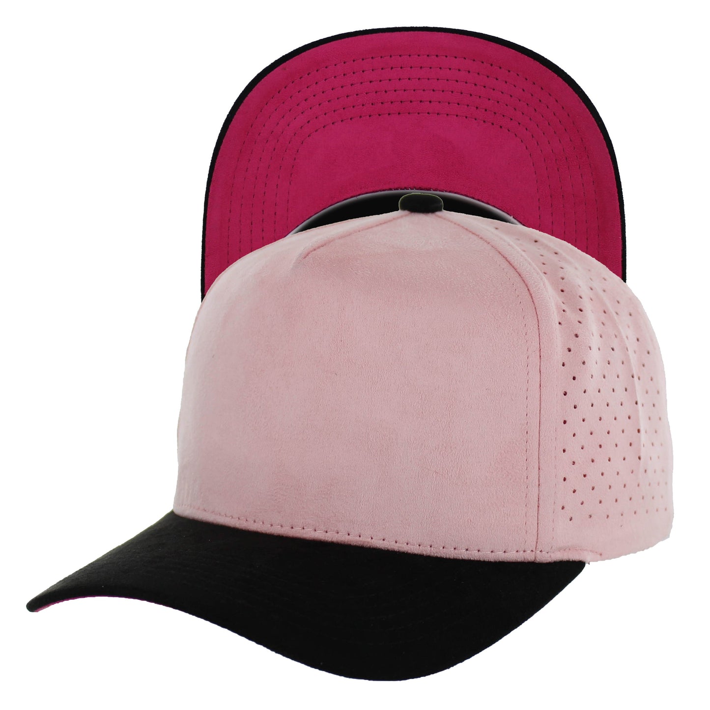 K804SDP - 5 PANEL SUEDE PERFORATED CAP