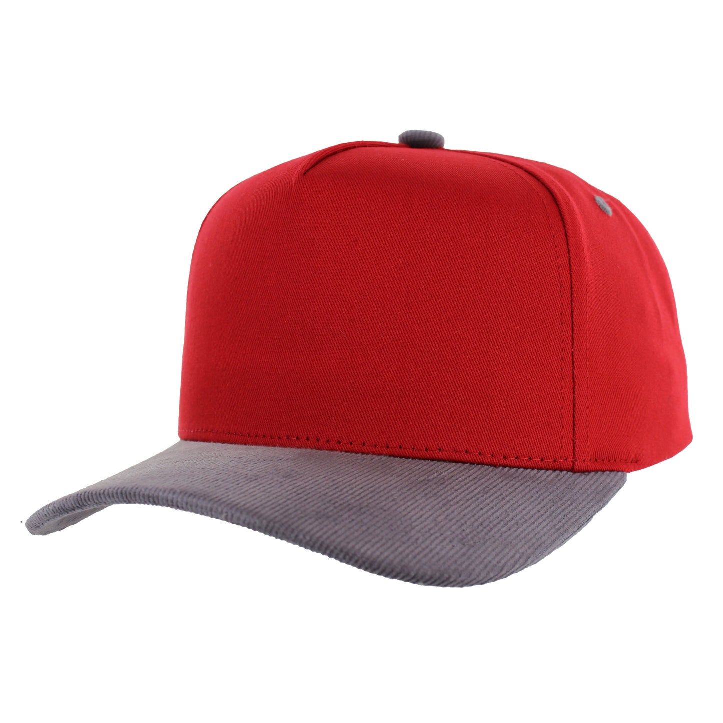 K804CC - 5 PANEL COTTON WITH CORDUROY VISOR CAP