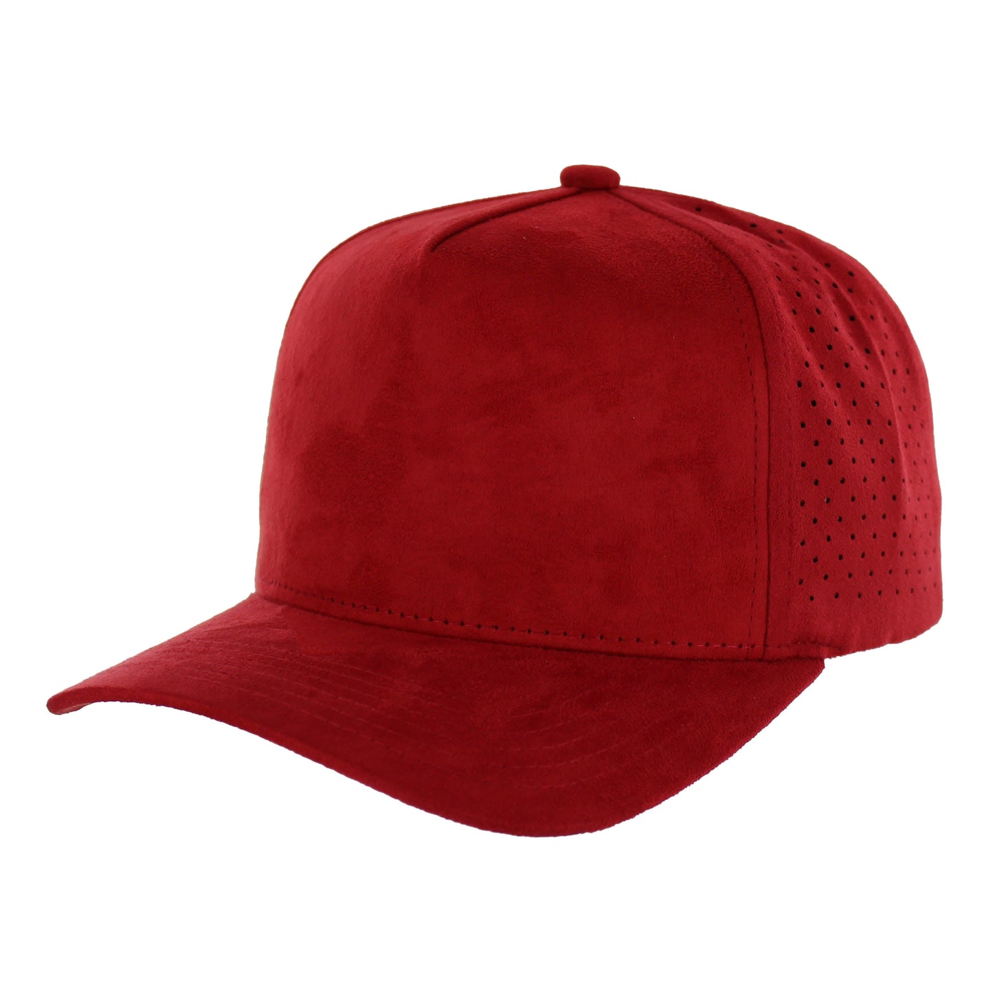 K804SDP - 5 PANEL SUEDE PERFORATED CAP