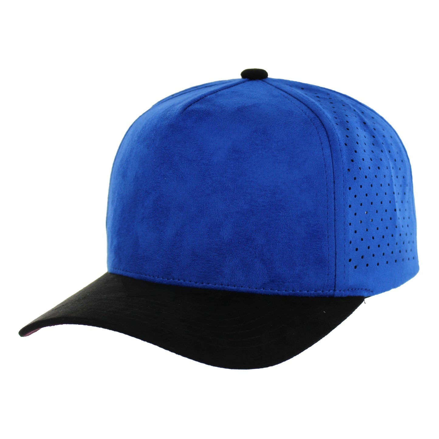 K804SDP - 5 PANEL SUEDE PERFORATED CAP