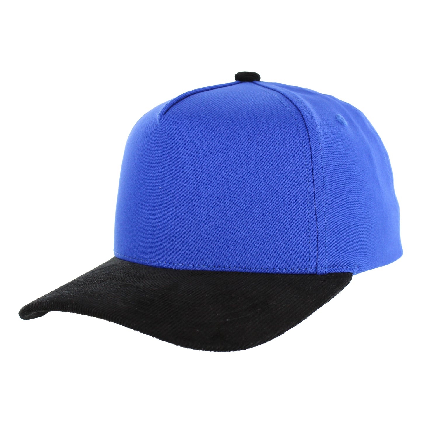 K804CC - 5 PANEL COTTON WITH CORDUROY VISOR CAP