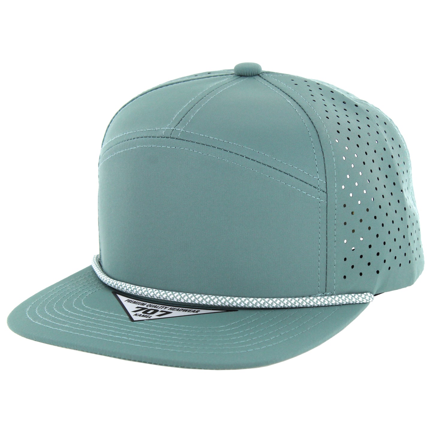 K707DPR - 7 PANEL PERFORATED ROPE CAP