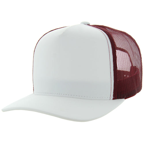 WHITE/BURGUNDY