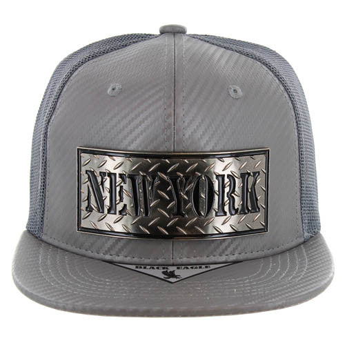 SM095 NEW YORK - CARBON PU TRUCKER-(GREY)