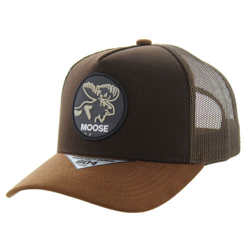 SM104 MOOSE , COTTON/SUEDE TRUCKER - BROWN/BROWN/BROWN