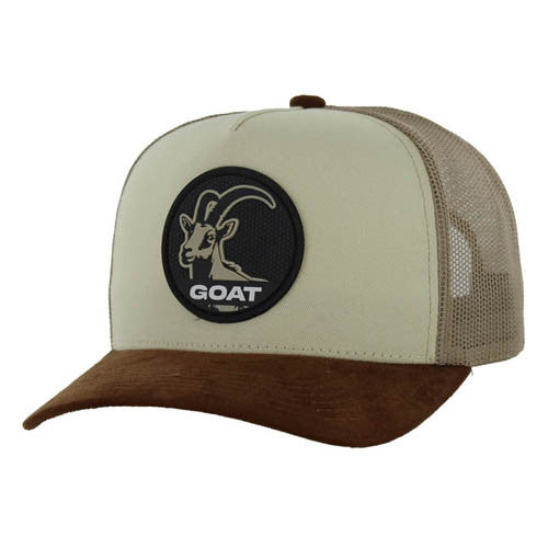 SM104 GOAT , COTTON/SUEDE TRUCKER - BEIGE/BROWN/KHAKI