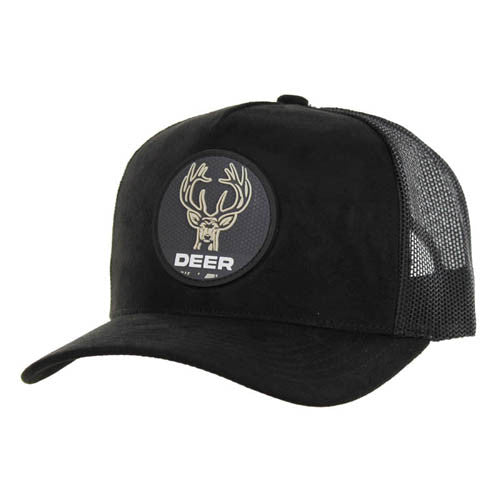 SM104 DEER , SUEDE TRUCKER - BLACK/BLACK