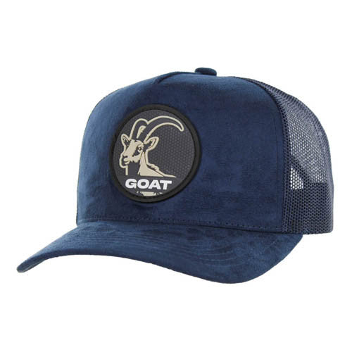 SM104 GOAT , SUEDE TRUCKER - STEEL BLUE/NAVY
