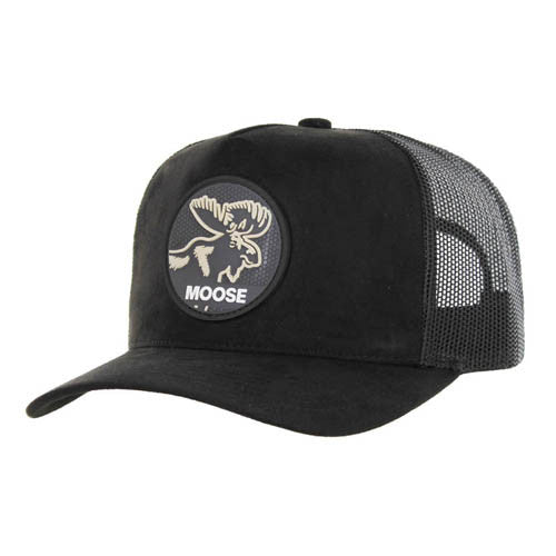 SM104 MOOSE , SUEDE TRUCKER - BLACK/BLACK