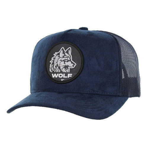 SM104 WOLF , SUEDE TRUCKER - STEEL BLUE/ NAVY