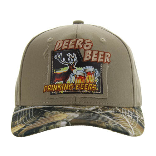 SM123 DEER & BEER - KHAKI