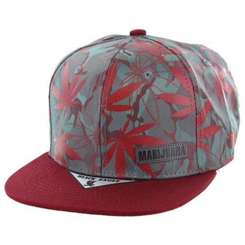 SM164 MARIJUANA - TEAL CAMO/BURGUNDY