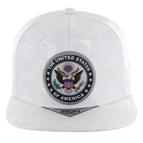 SM168 USA , NYLON CAMO - WHITE