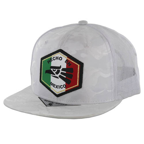 SM168 HECHO EN MEXICO TRUCKER (WHITE CAMO)