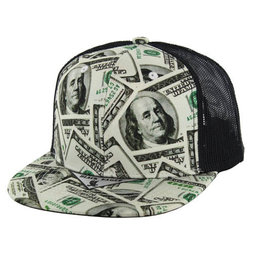 SM203 DOLLAR , TRUCKER (PRINTING/BLACK MESH)