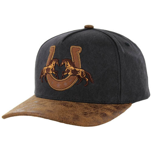 SM230 HORSE - BLACK/BROWN PU