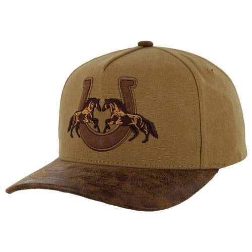 SM230 HORSE - KHAKI/BROWN PU