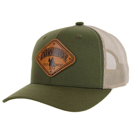 SM232 COWBOY, COTTON TRUCKER-OLIVE/KHAKI