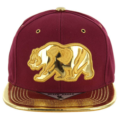 SM252 CALI BEAR (BURGUNDY/GOLD)