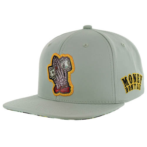 SM262 MONEY DON'T LIE, SNAPBACK-SAGE