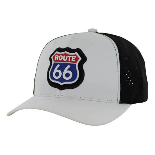 SM276 ROUTE 66 COLOR , HYDRO PERFORATED - WHITE/BLACK
