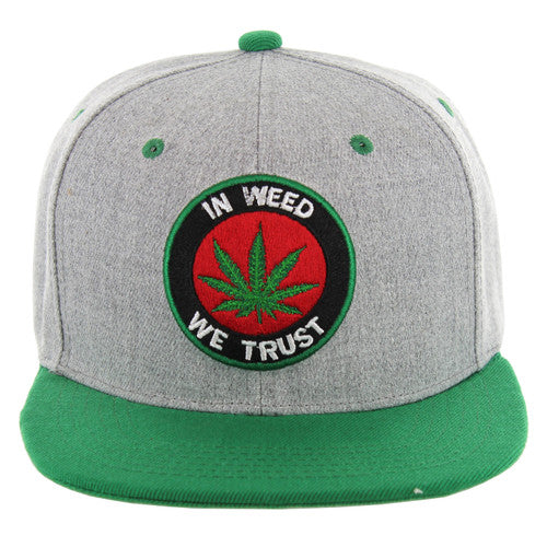 SM298 MARIJUANA (HEATHER GREY/GREEN)