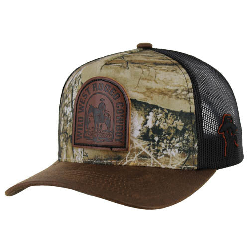 SM310 COWBOY , TRUCKER - HUNTING CAMO/BROWN