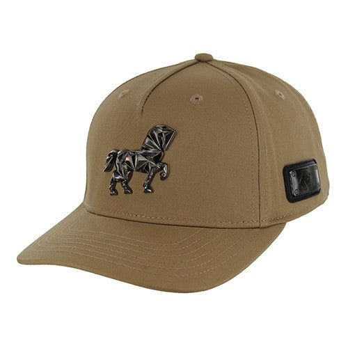 SM321 HORSE, PU VELCRO CLOSURE-KHAKI