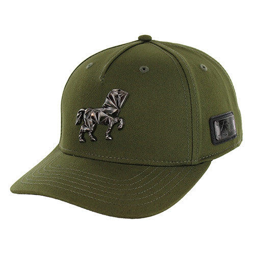 SM321 HORSE, PU VELCRO CLOSURE-OLIVE