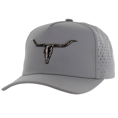 SM322 LONG HORN , HYDRO PERFORATED - GRAY(GUN METAL)