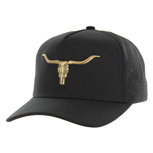 SM322 LONG HORN , HYDRO PERFORATED - BLACK(BRONZE)