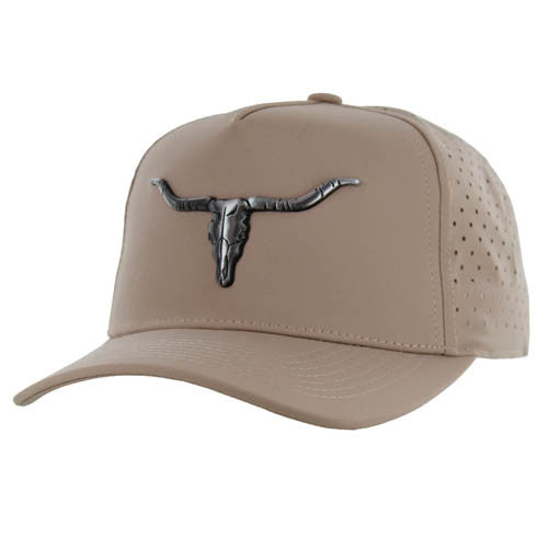 SM322 LONG HORN , HYDRO PERFORATED - KHAKI(SILVER)