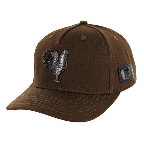 SM322 ROOSTER, PU VELCRO CLOSURE-BROWN
