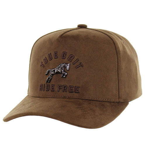 SM323 HORSE TRUE GRIT, SUEDE - BROWN